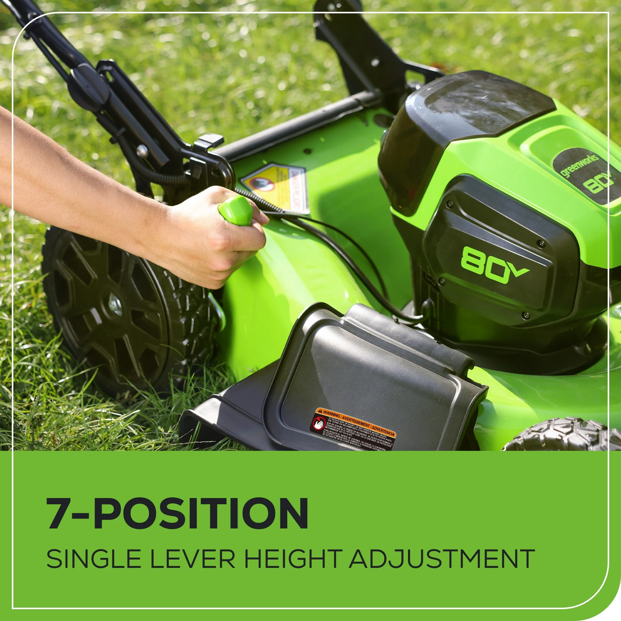 80V 21" Cordless Battery Self-Propelled Mower and Blower: 4.0 Ah Battery and Rapid Charger - Image 6