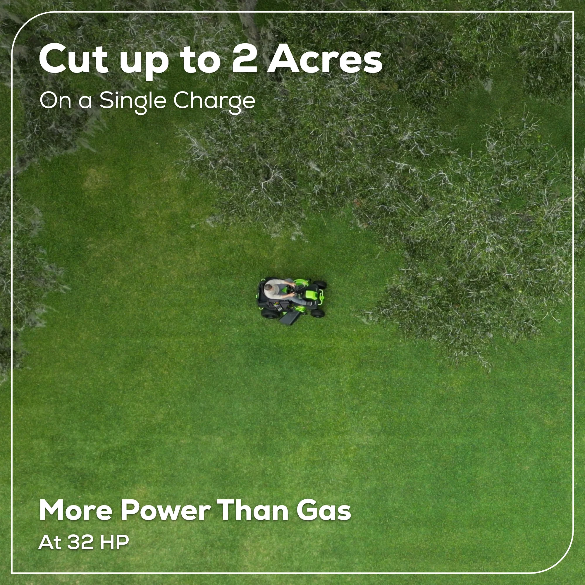 80V 42" Cordless Battery CrossoverT Riding Lawn Mower, (4) 5.0Ah Batteries and 600W Wall Charger, CRT4282 - Image 6