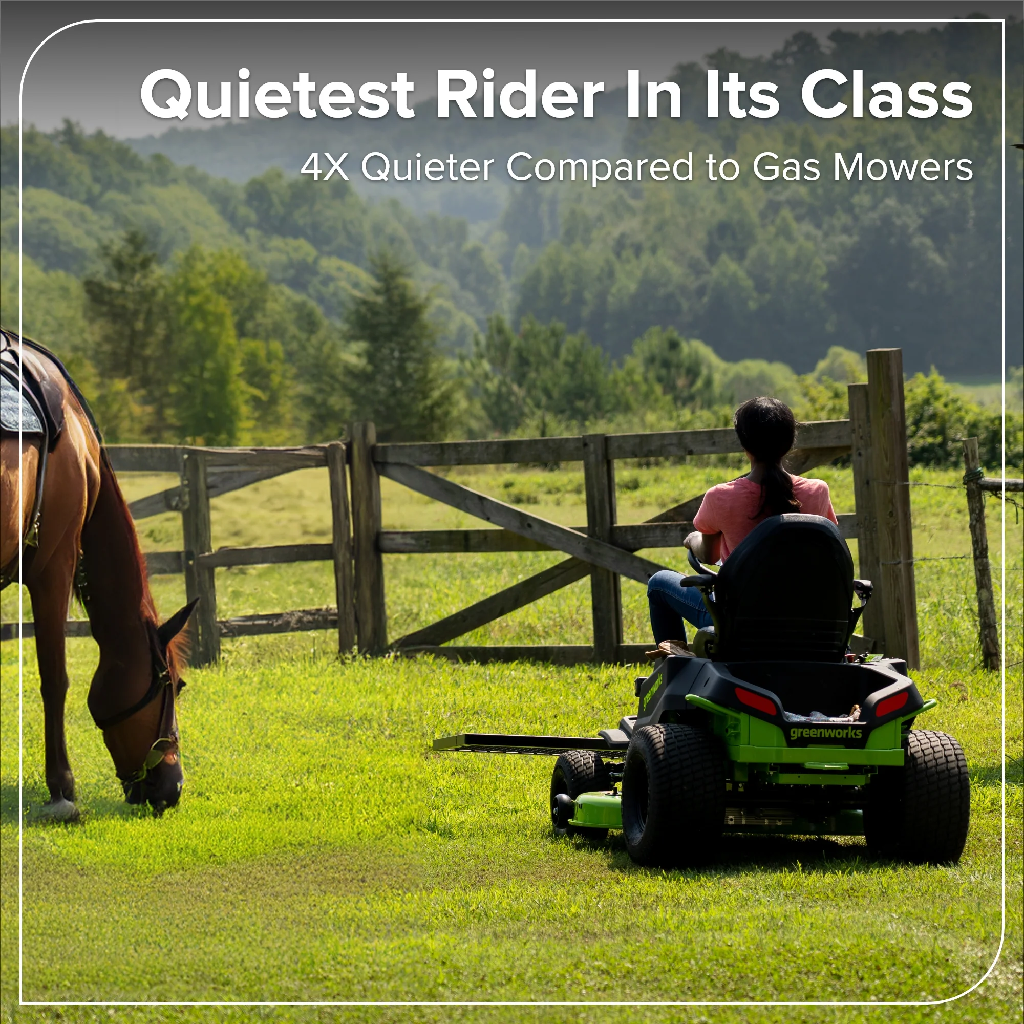 80V 42" CrossoverT Riding Lawn Tractor : (4) 6.0 Ah Batteries and 600-Watt Charger, CRT4282 - Image 10