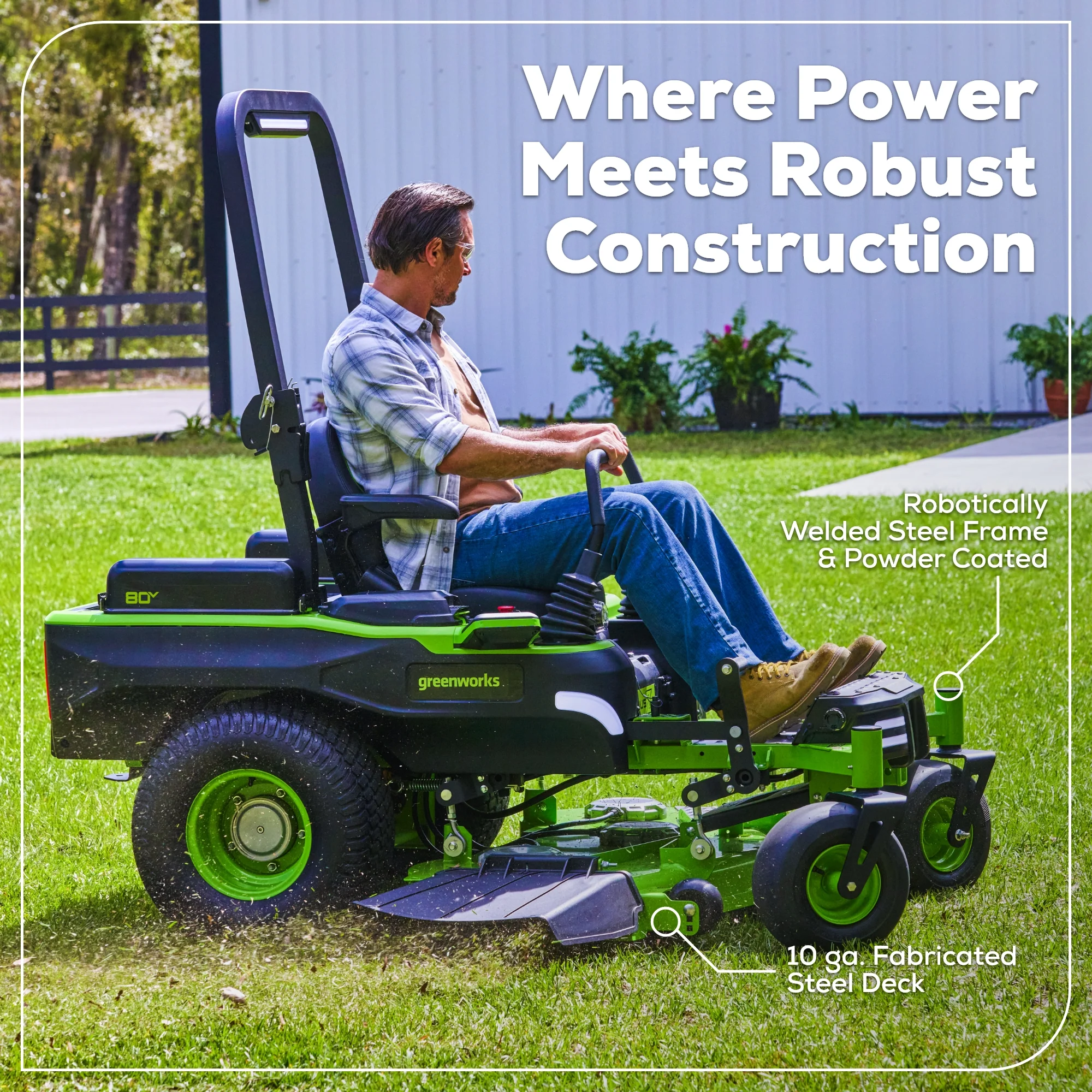 80V 54" MaximusZ Zero Turn Riding Mower with (2) 16.0 Ah and (1) 4.0 Ah Batteries and 1.5kW Charger, MZ5481 - Image 14