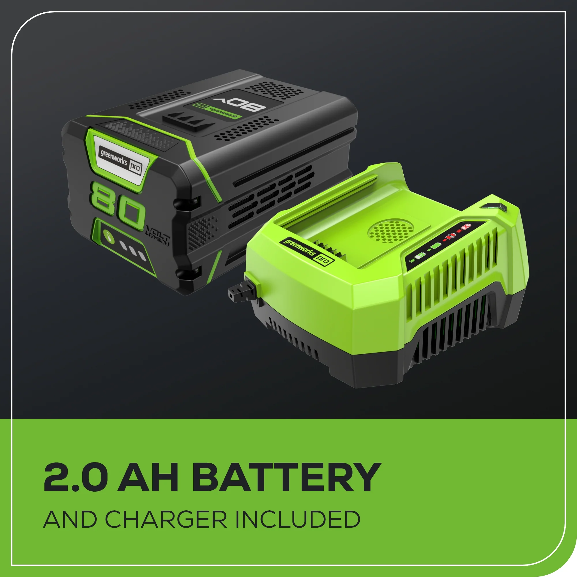 Pro 80V 16" Brushless String Trimmer & 500CFM Leaf Blower Combo w/ 2.0 Ah Battery & Charger - Image 10