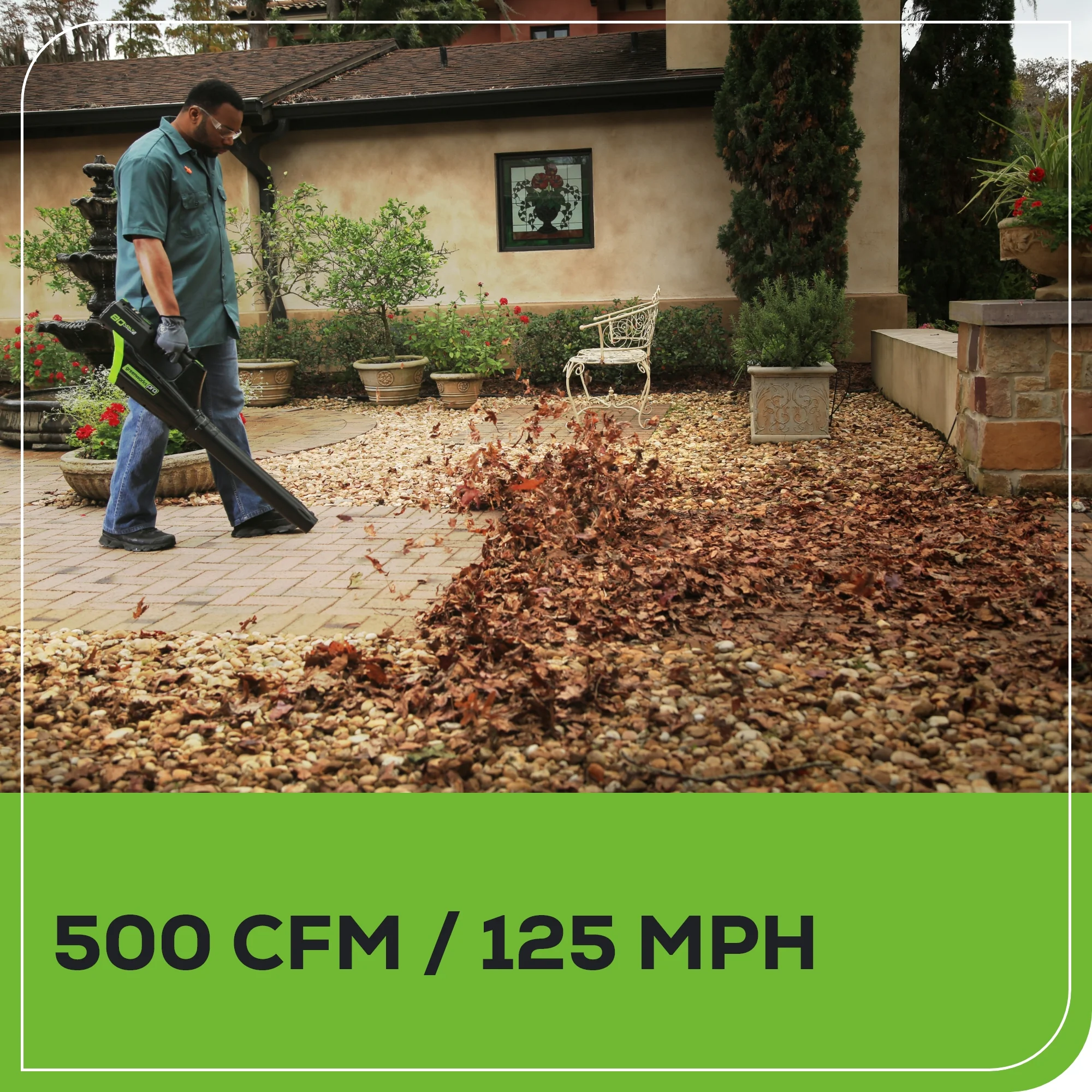Pro 80V 16" Brushless String Trimmer & 500CFM Leaf Blower Combo w/ 2.0 Ah Battery & Charger - Image 8