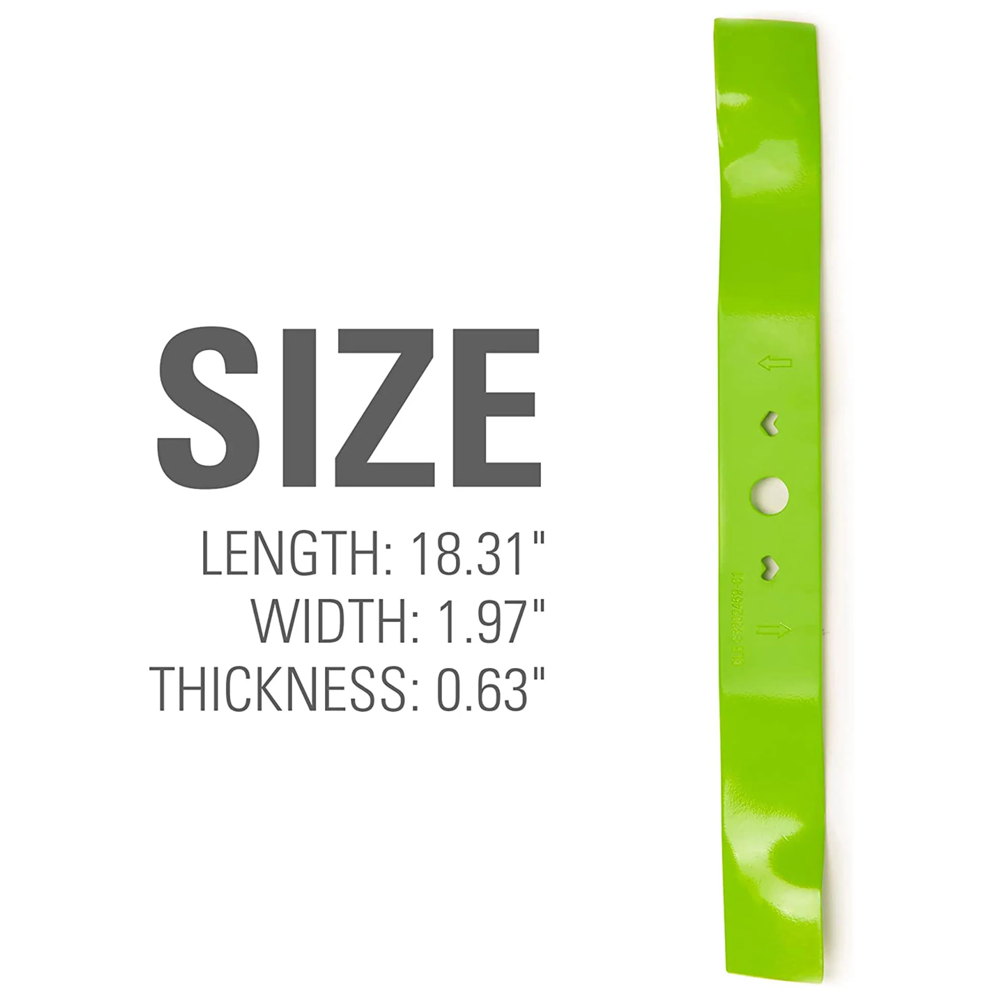 Replacement Blade for Select 19'' Greenworks Lawn Mowers - Image 2