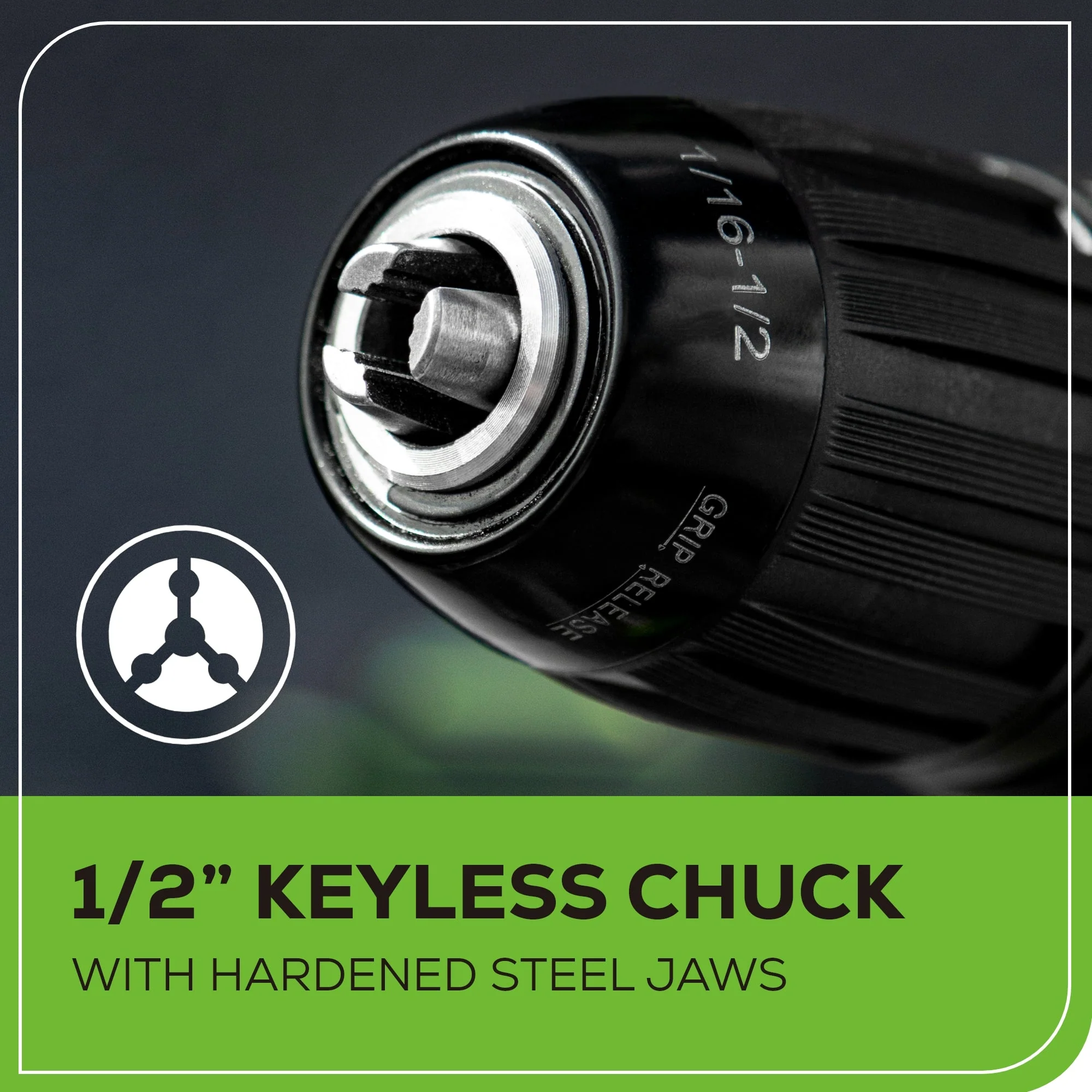 24V Cordless Battery Brushless 1/2" 310 in/lbs Drill / Driver: (1) 2.0 Ah Battery and Charger - Image 8