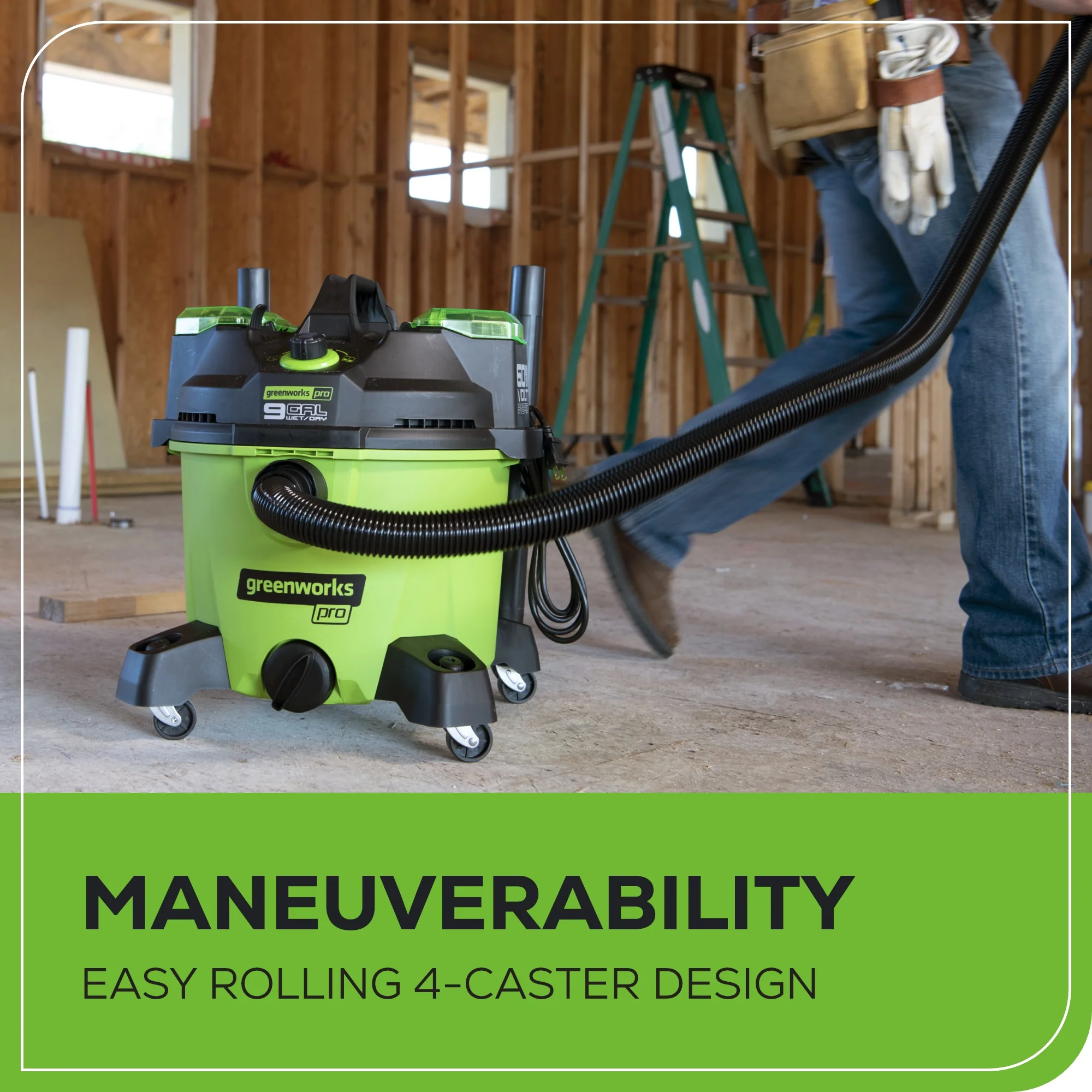 60V 9-Gallon AC/DC Wet / Dry Vacuum (Tool Only) - Image 8