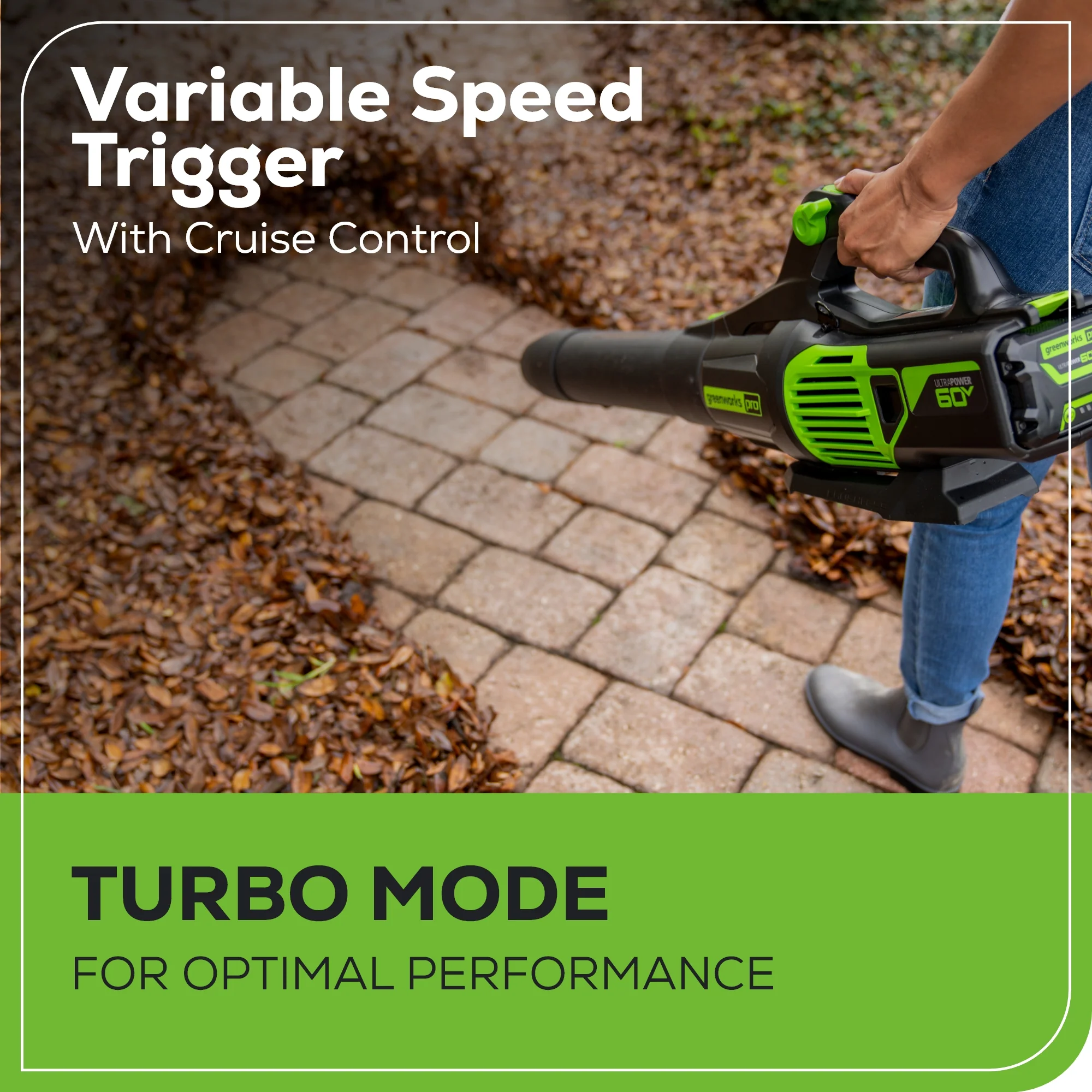 60V 700 CFM Cordless Battery Leaf Blower (Tool Only) - Image 8