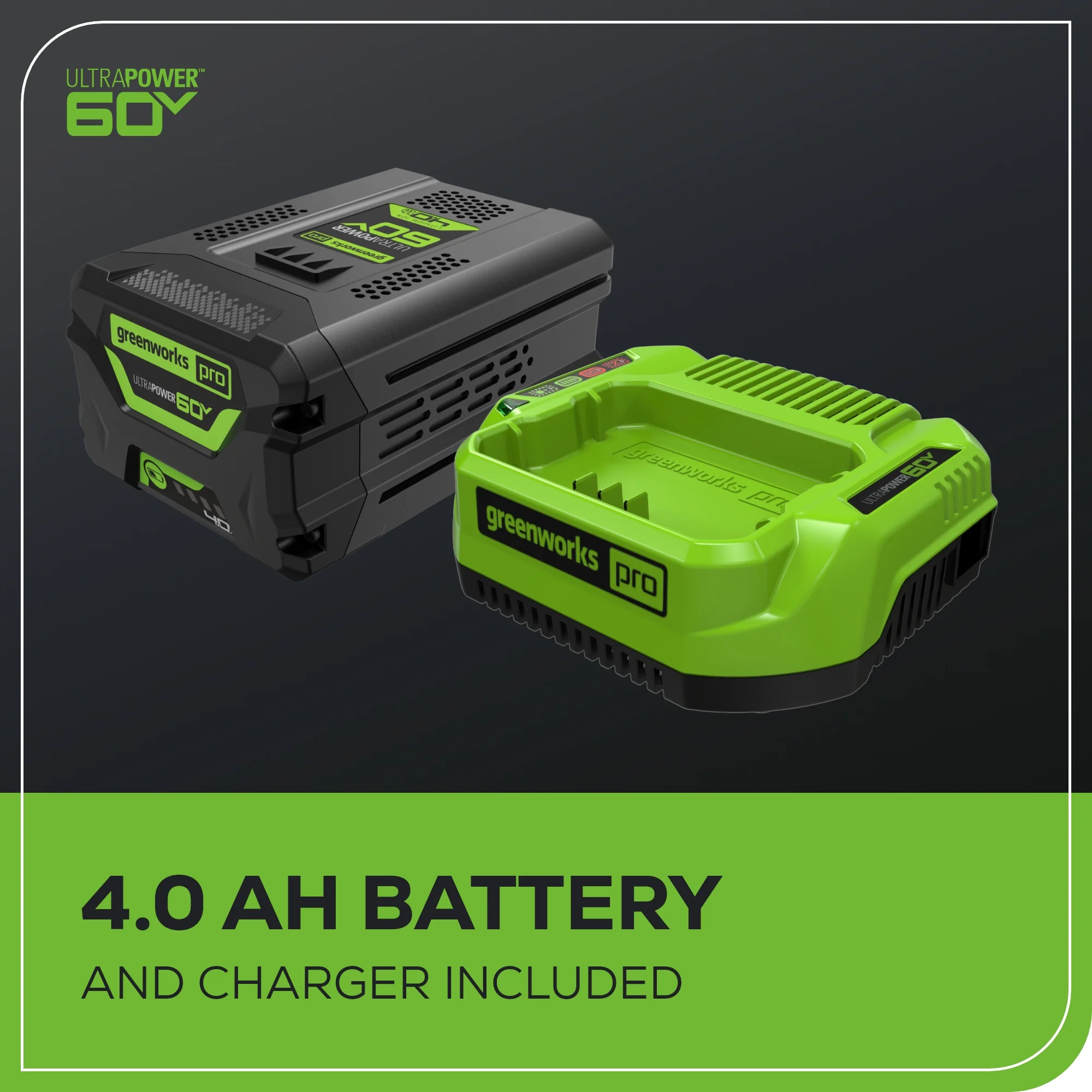 60V 13" Cordless Battery String Trimmer & 540 CFM Leaf Blower Combo Kit w/ 4.0Ah Battery & Charger - Image 10
