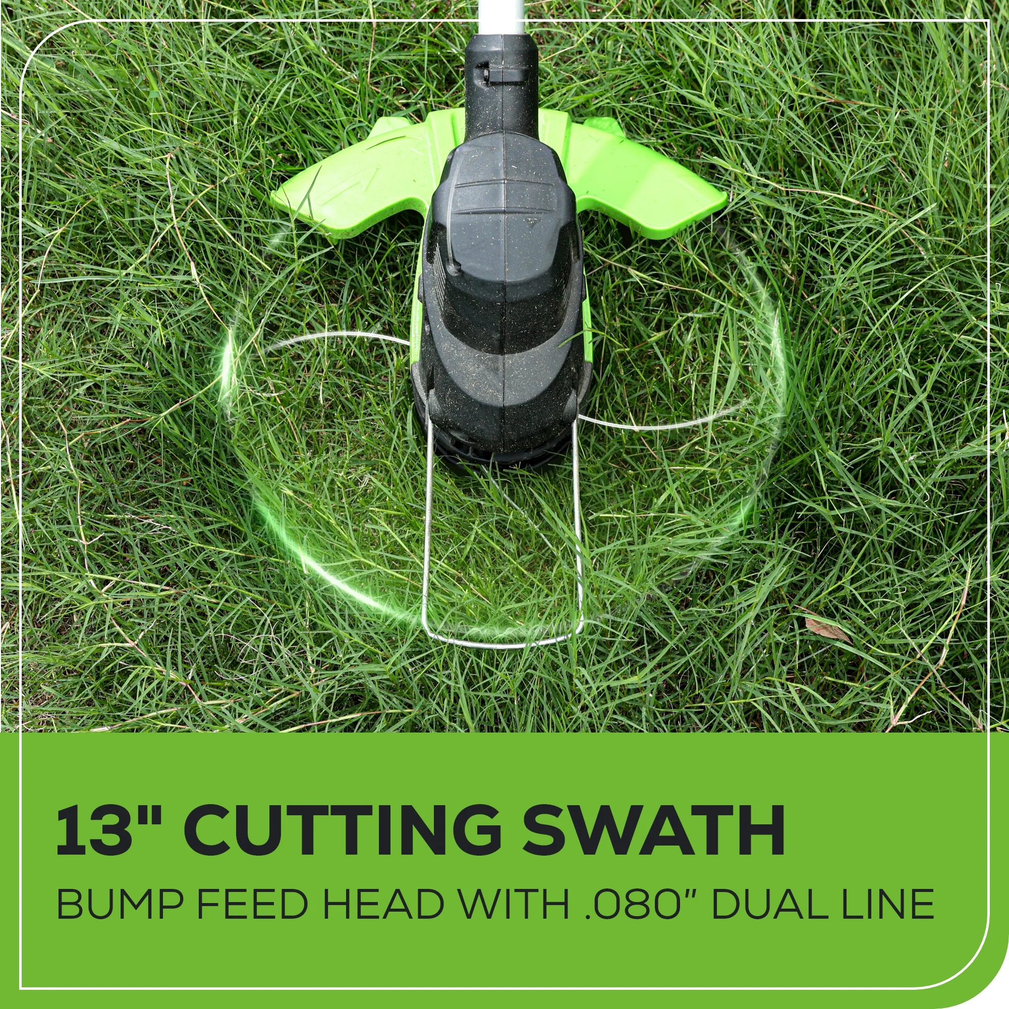 80V 13" String Trimmer: 2.0 Ah Battery and Charger - Image 5