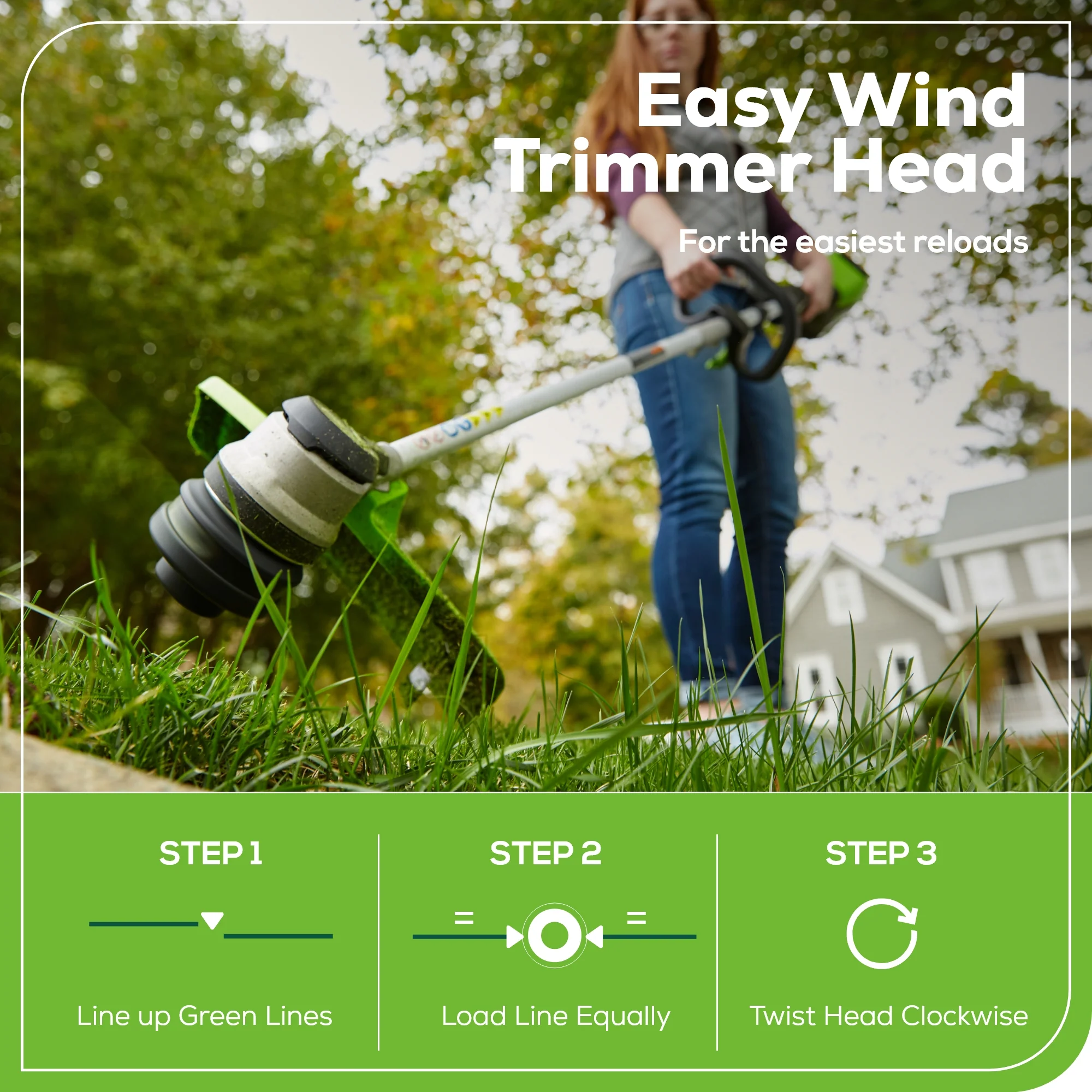 80V 16" Cordless Battery String Trimmer( .095 line) w/ 2.0 Ah Battery & 4.0Amp Charger - Image 6