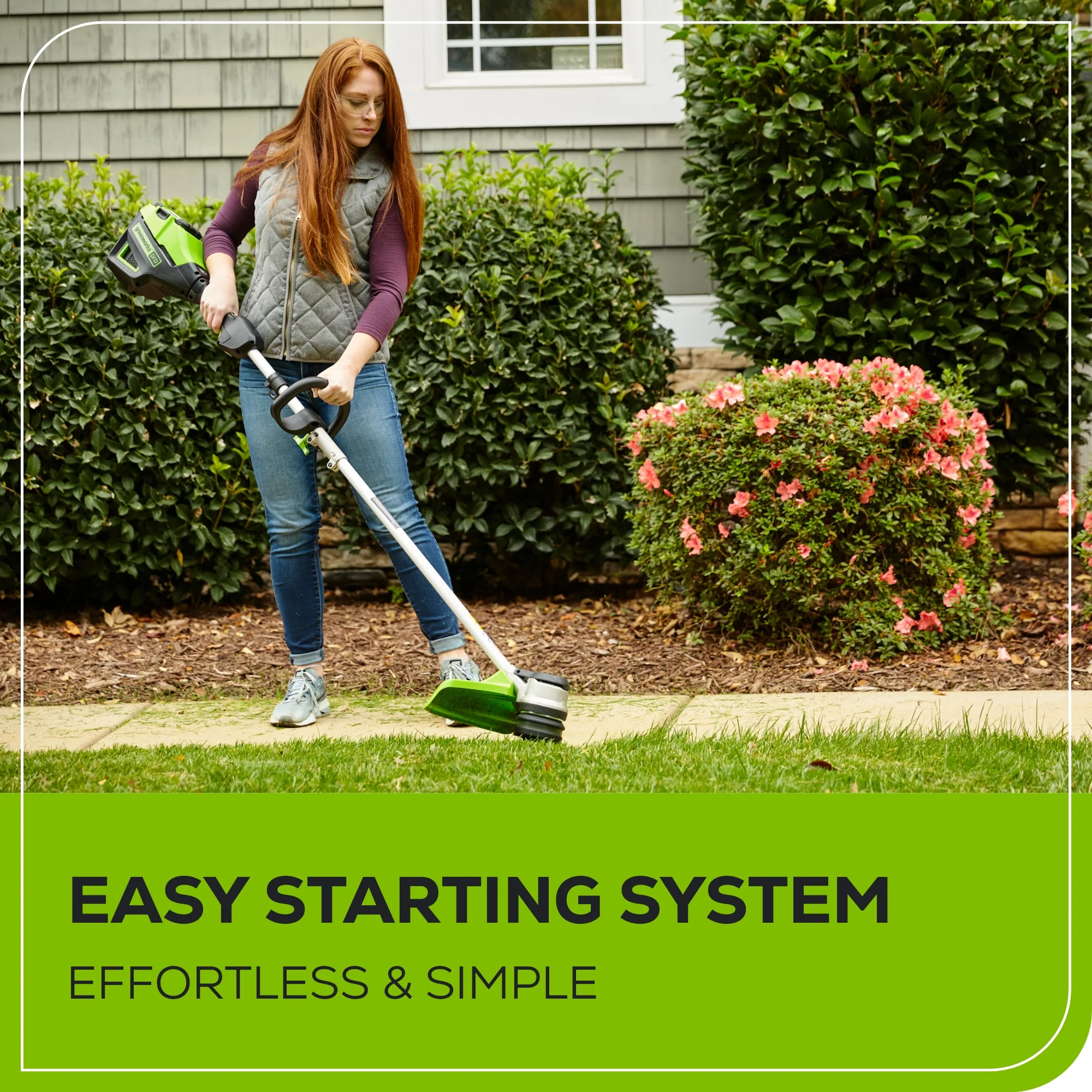80V 16" Cordless Battery String Trimmer( .095 line) w/ 2.0 Ah Battery & 4.0Amp Charger - Image 8