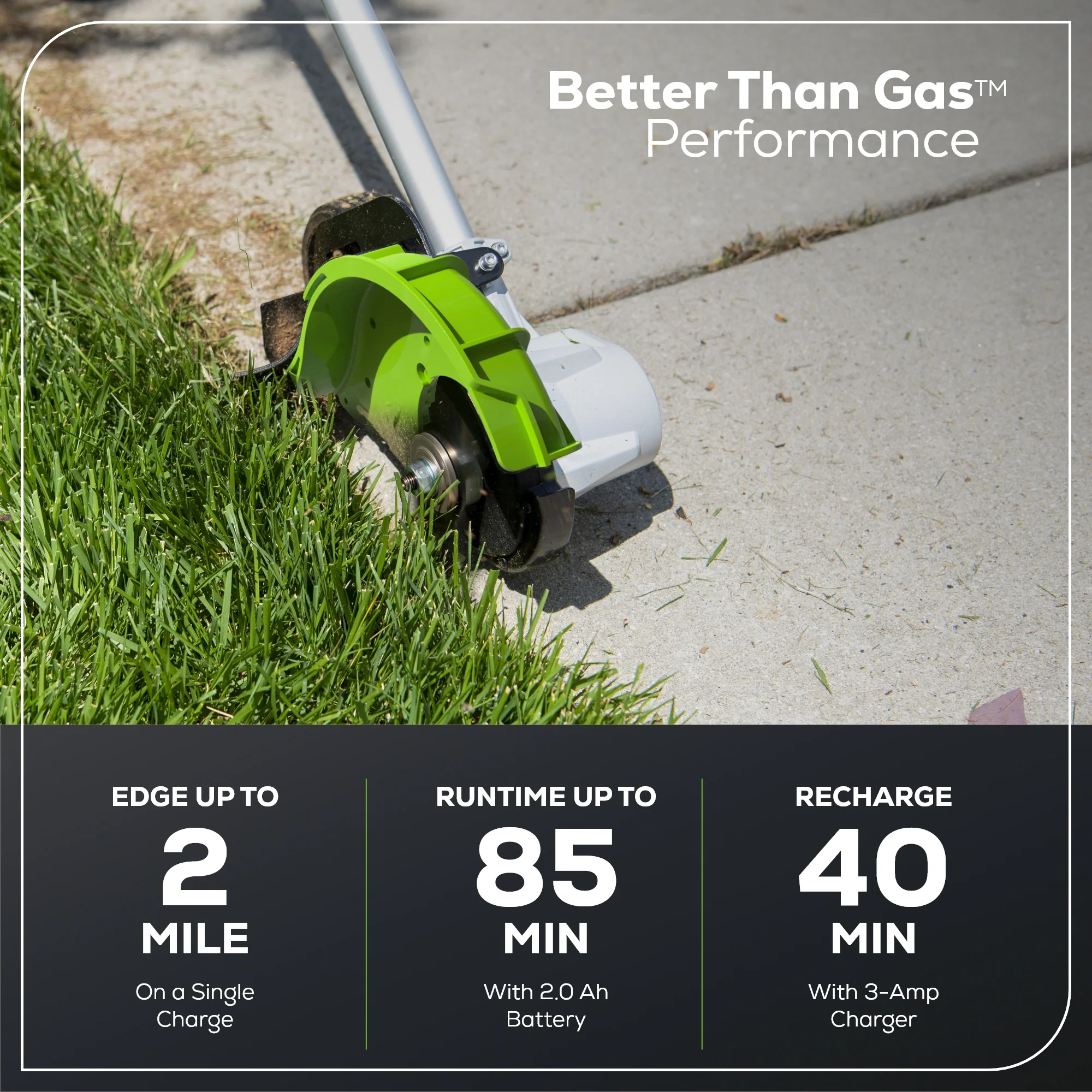 80V 8" Brushless Edger Gen 2 (Tool Only) - Image 3