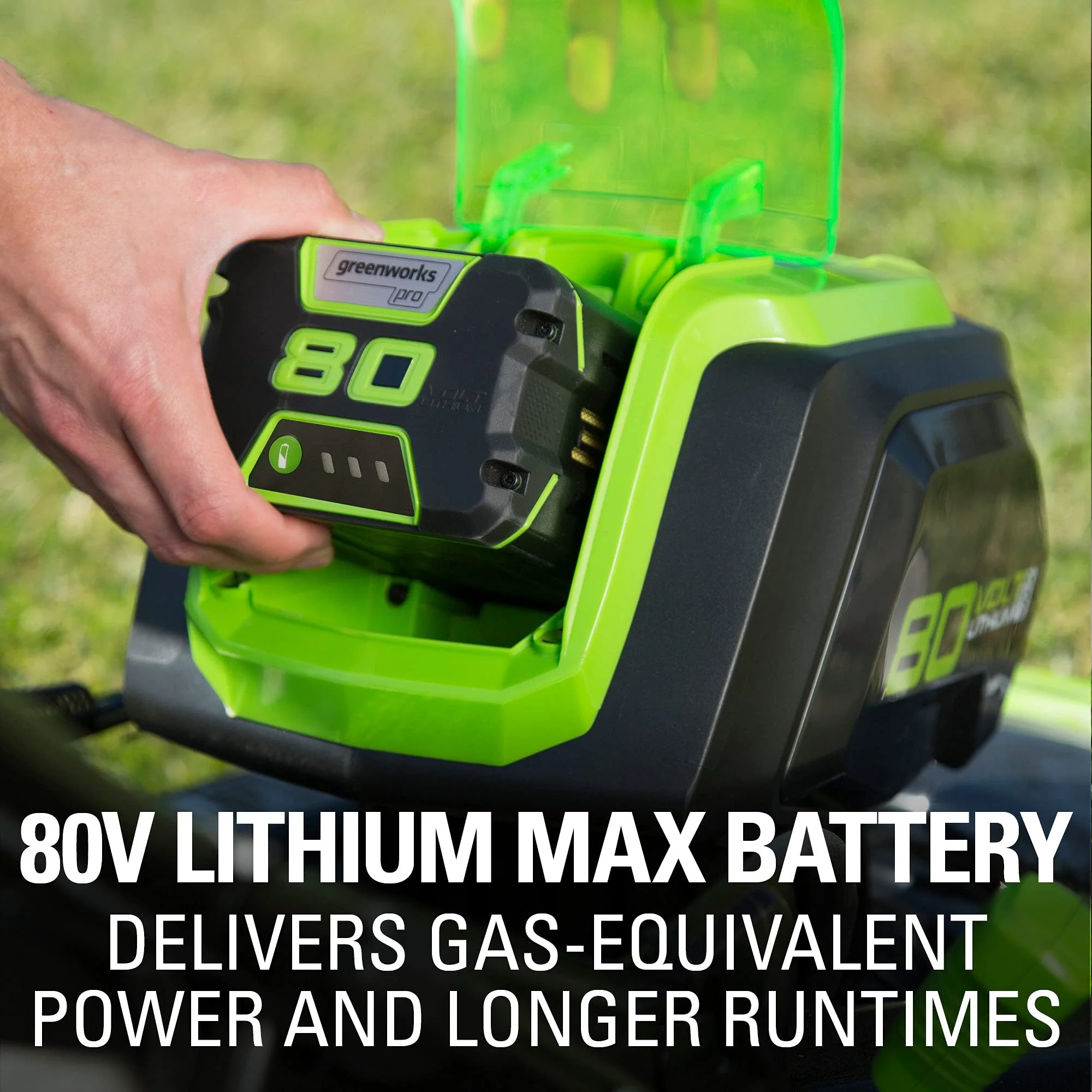 Pro 80V 21" Brushless Push Lawn Mower w/ (2) 2.0Ah Batteries & Rapid Charger - Image 11