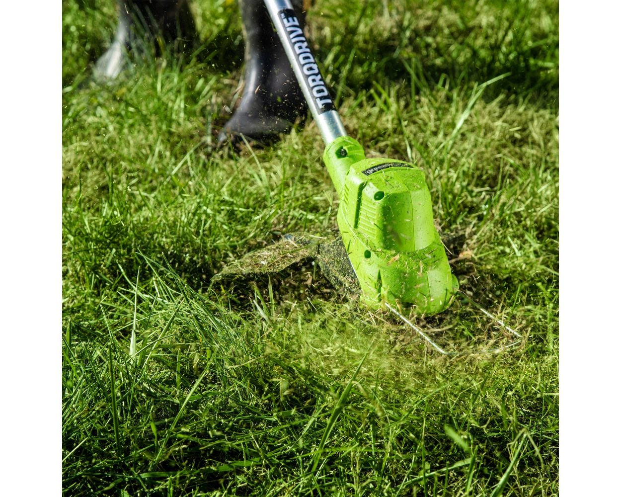 OPEN BOX 40V 15" Cordless Battery String Trimmer, 2Ah Battery and Charger - Image 3