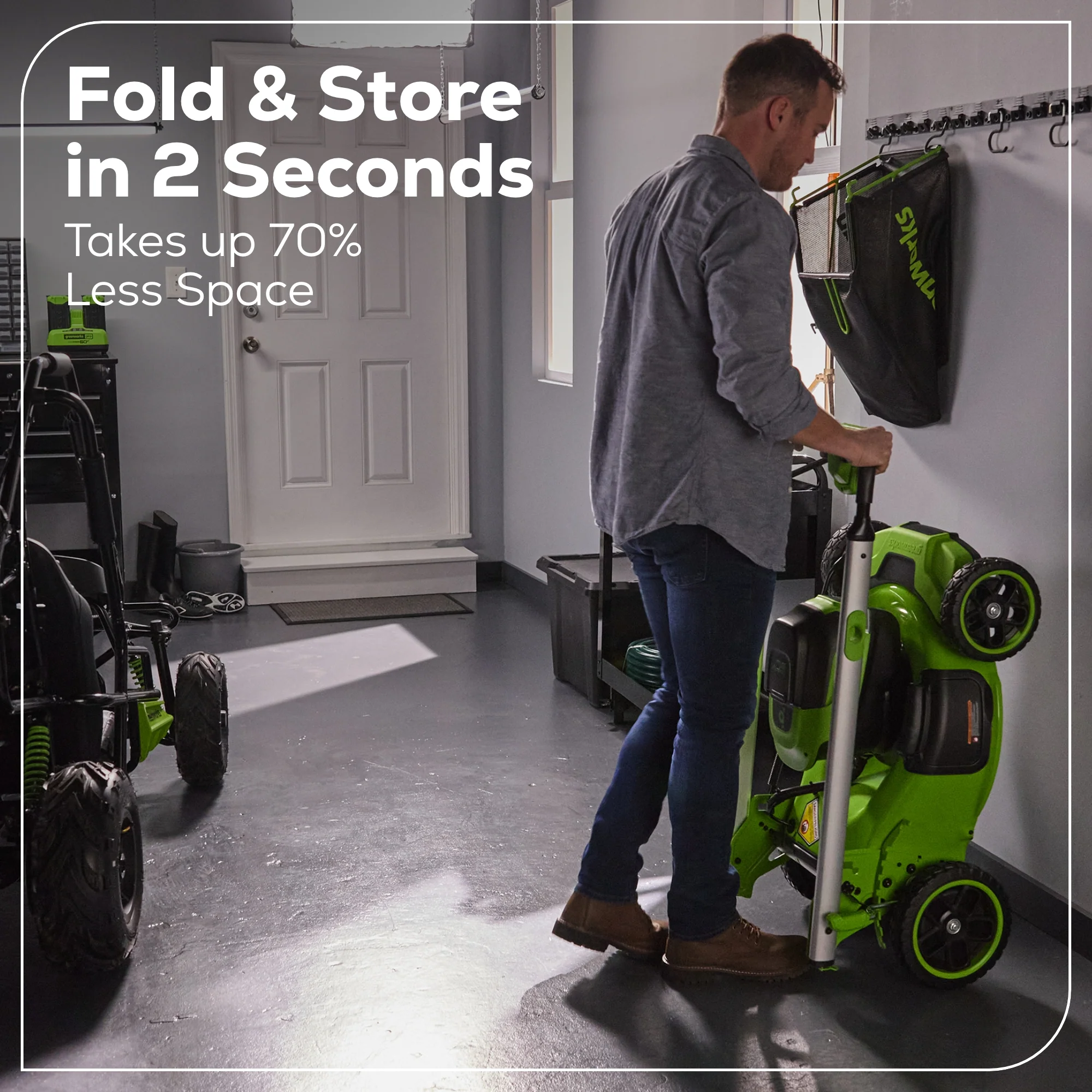60V 21" Cordless Battery Dual Blade Self-Propelled Mower, (1) 8Ah battery and 6A Charger, LM2146S - Image 12