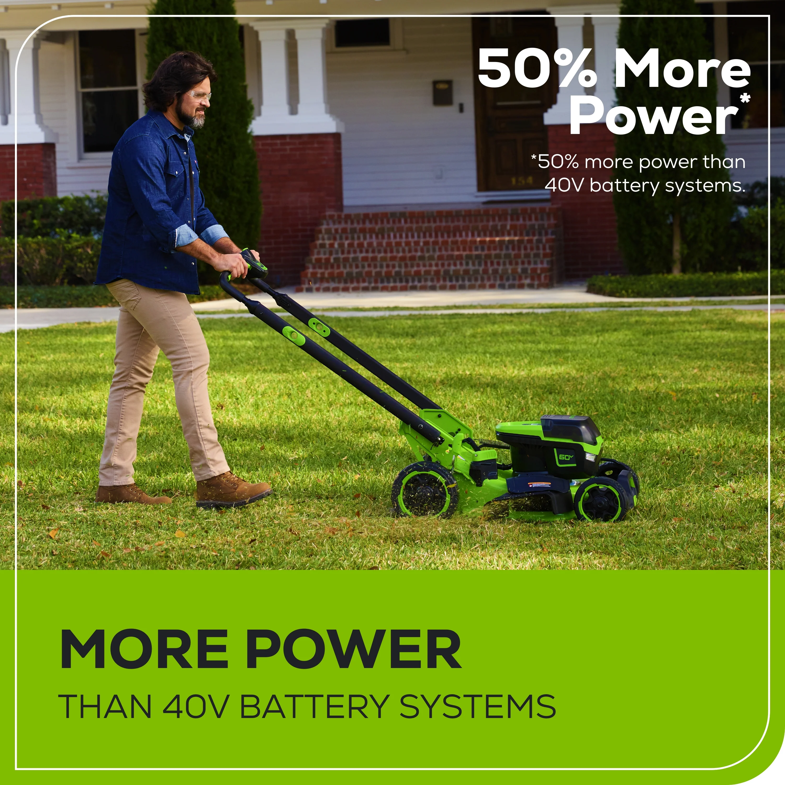 OPEN BOX 60V 22" Cordless Battery Self-Propelled Lawn Mower, 8.0 Ah Battery and 6A Charger, LM2206S - Image 6