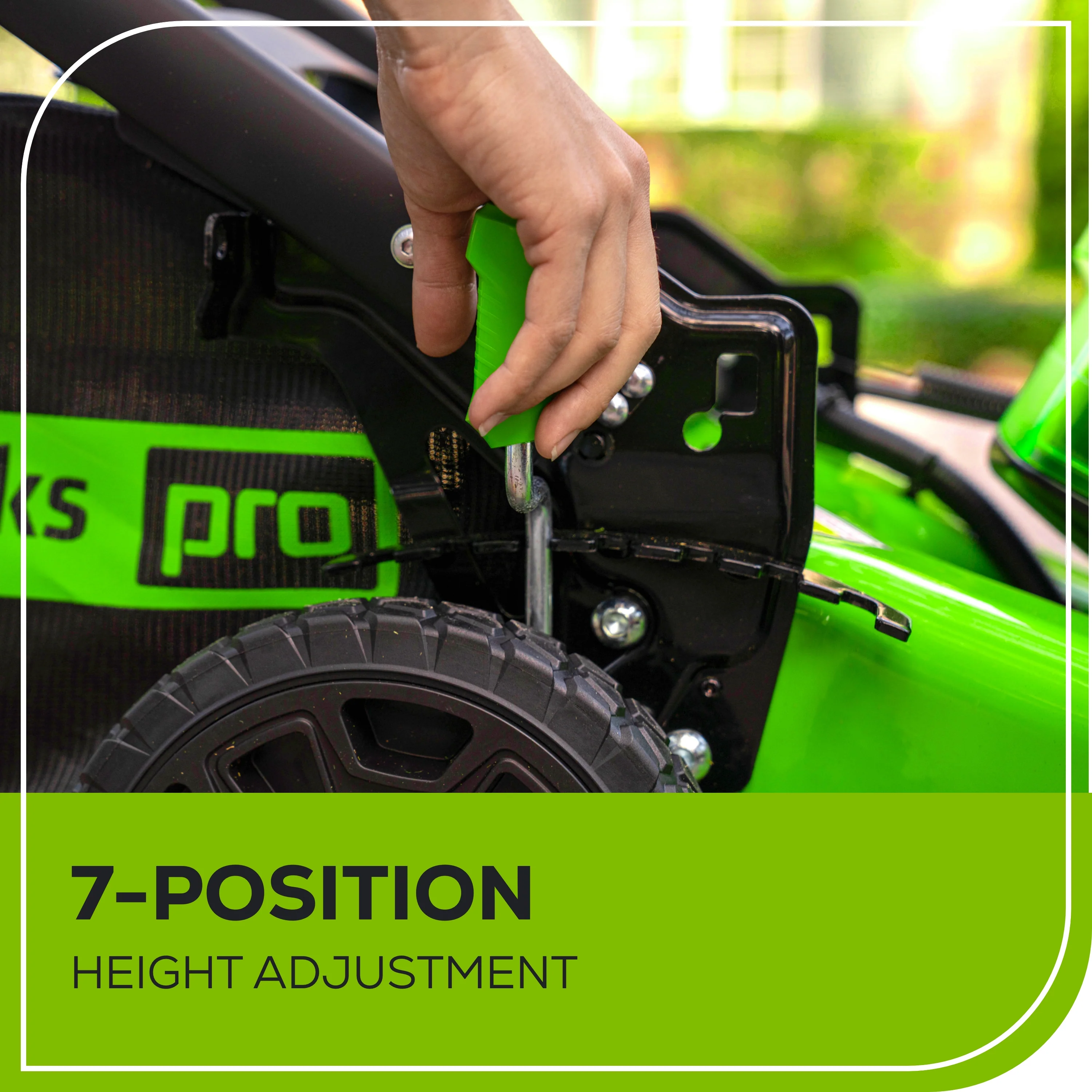 OPEN BOX 80V 21" Cordless Battery 4-in-1 Self-Propelled Lawn Mower: 4.0 Ah: 2.0 Ah Battery and Rapid Charger, LM2118S - Image 10