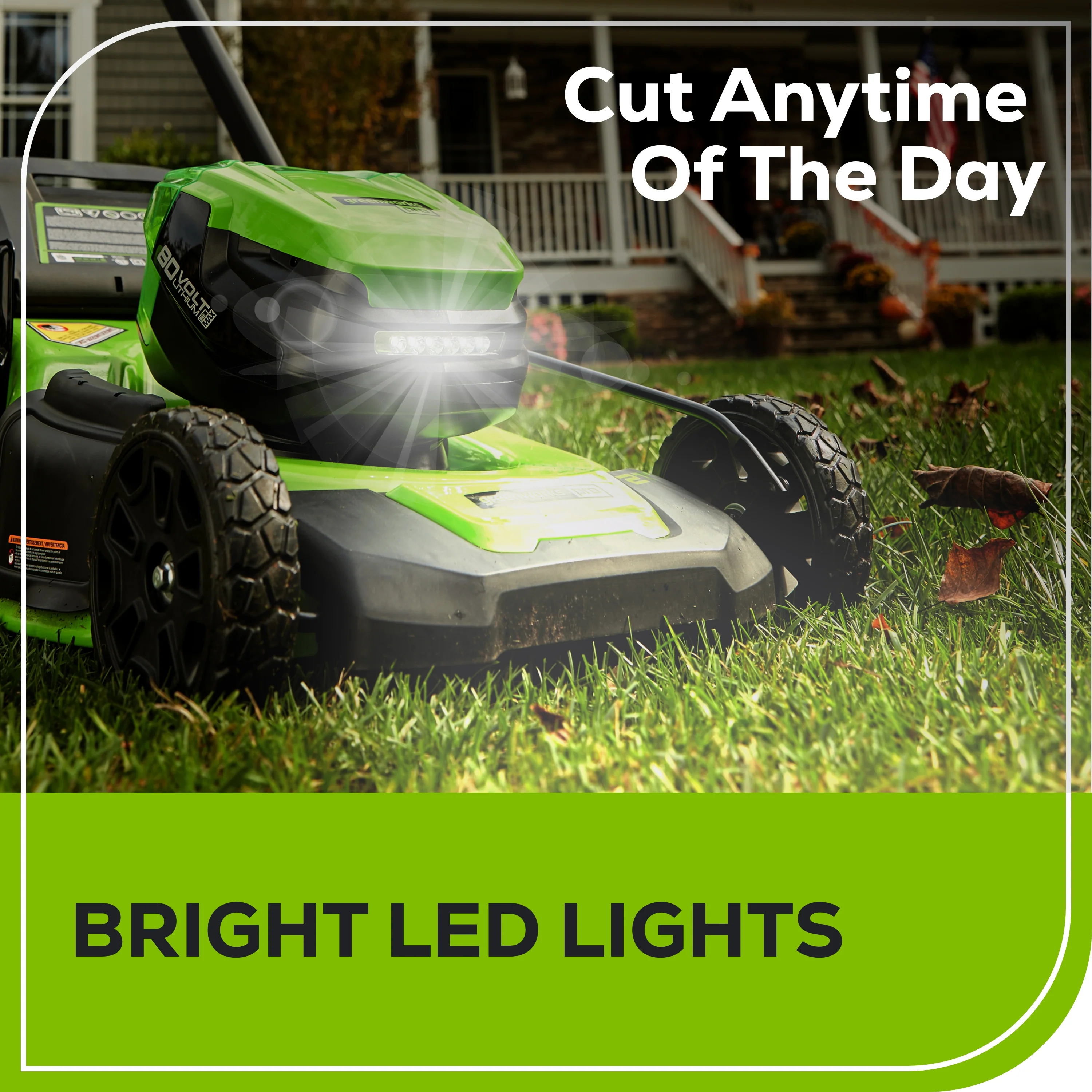 OPEN BOX 80V 21" Cordless Battery 4-in-1 Self-Propelled Lawn Mower: 4.0 Ah: 2.0 Ah Battery and Rapid Charger, LM2118S - Image 12