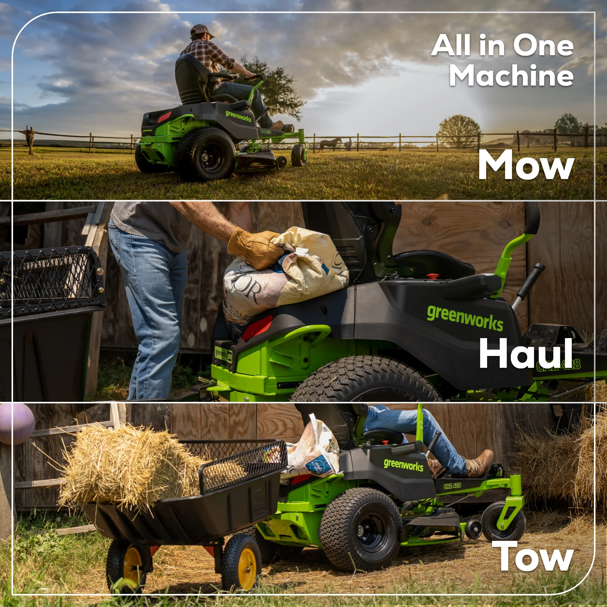 RENEWED 80V 42" Cordless Battery CrossoverZ Zero Turn Lawn Mower, (6) 5.0Ah Batteries and Chargers, CRZ4281 - Image 7