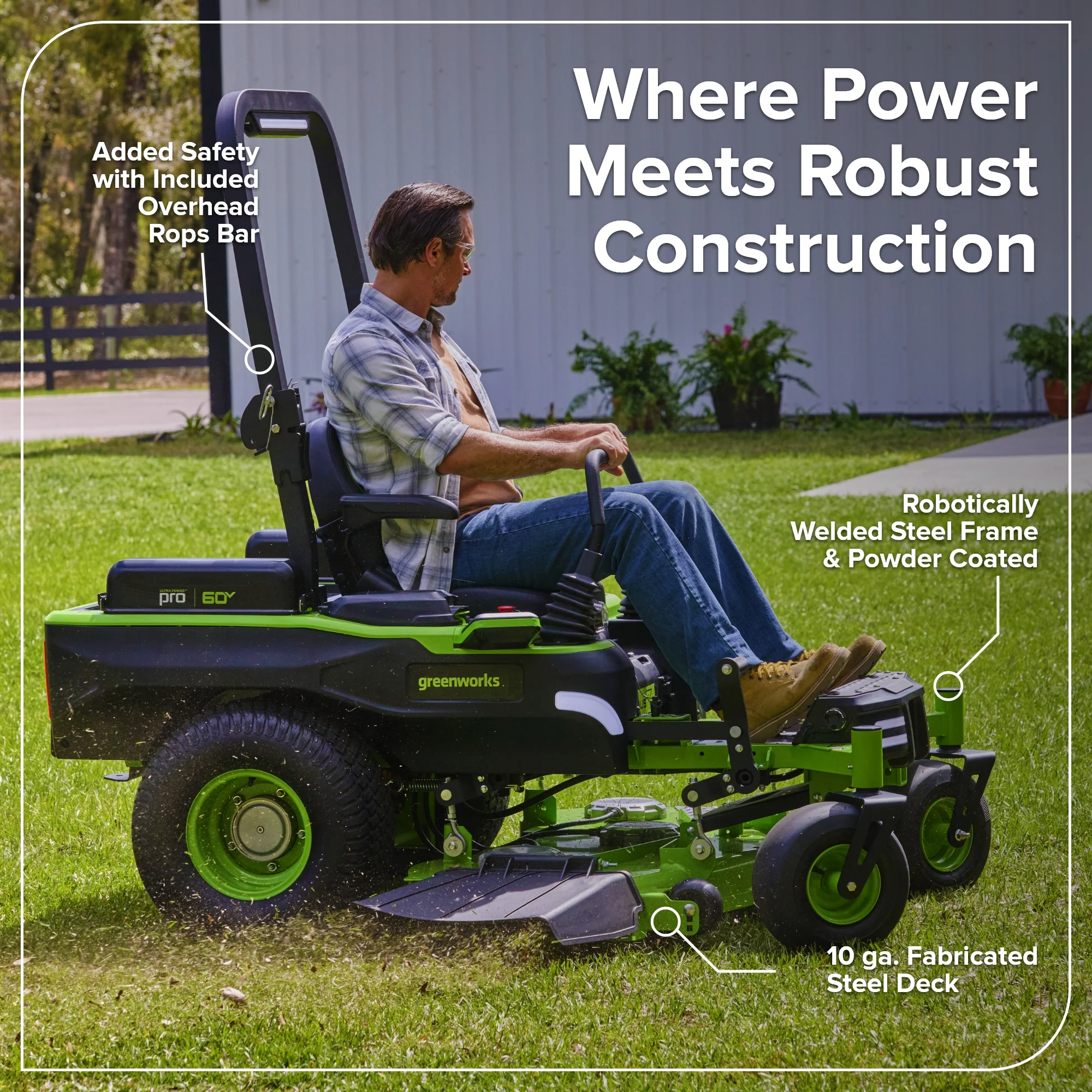 60V 54" MaximusZ Zero Turn Riding Mower with (2) 20.0 Ah, (4) 8.0 Ah Batteries and 1.5kW Charger, MZ5461 - Image 15