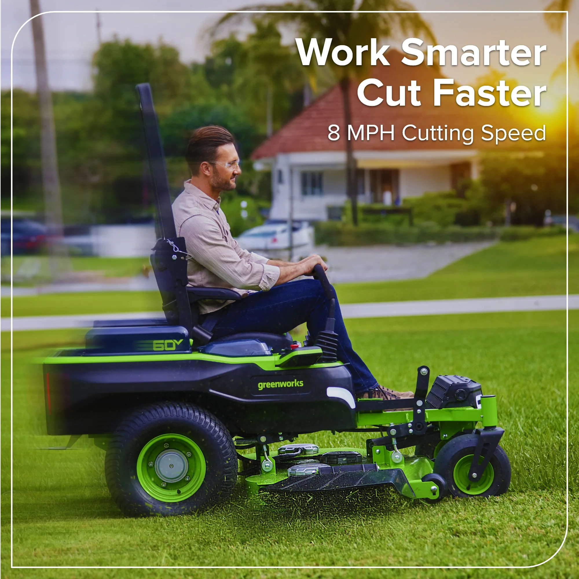 60V 54" MaximusZ Zero Turn Riding Mower with (2) 20.0 Ah, (4) 8.0 Ah Batteries and 1.5kW Charger, MZ5461 - Image 6